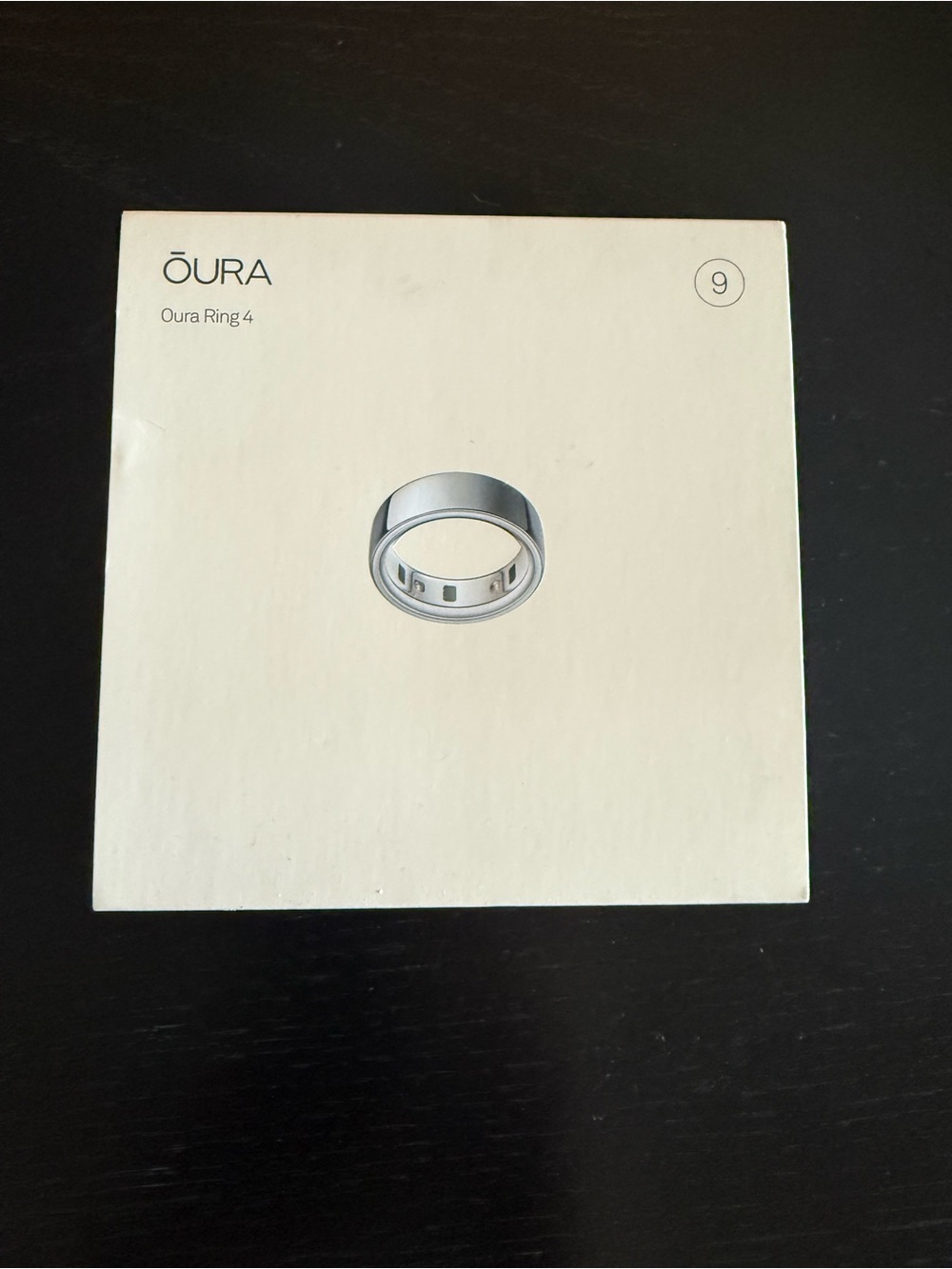 Oura Ring 4 Silver Smart Wellness Ring Size 9 NEW IN BOX